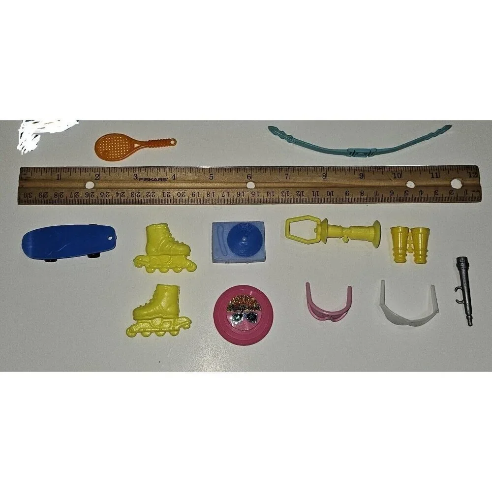 Fashion Doll Sport Accessories Lot Tennis Frisbee Barbie Size Mixed Brands READ